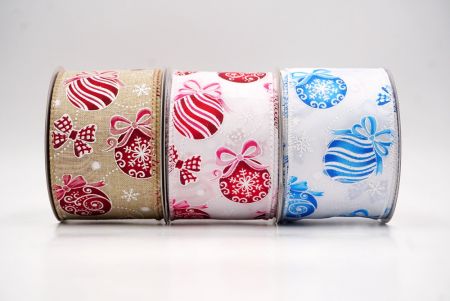 Weihnachtsornamente & Schneeflocken Drahtband_KF9706.KF9707 (2)